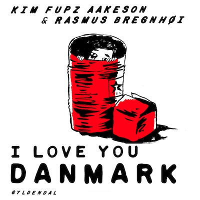I love you danmark – omslag til lydbogen af Kim Fupz Aakeson