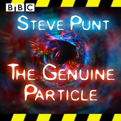 The Genuine Particle – omslag til lydbogen af Steve Punt