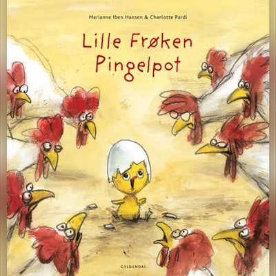 Lille Frøken Pingelpot – omslag til lydbogen af Marianne Iben Hansen