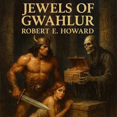 Jewels of Gwahlur – omslag til lydbogen af Robert E. Howard