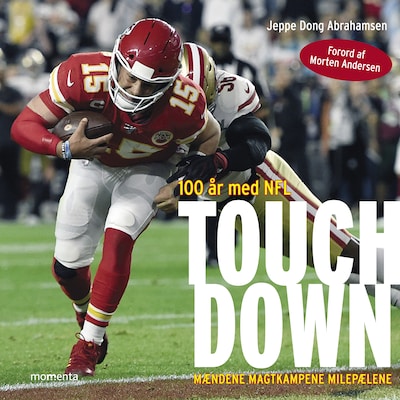 Touchdown - 100 år med NFL – omslag til lydbogen af Jeppe Dong Abrahamsen