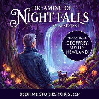 Dreaming of Night Falls: Bedtime Stories for Adults: 8 Hours of Relaxing Short Stories to Help You Sleep – omslag till ljudboken av Sleepiest