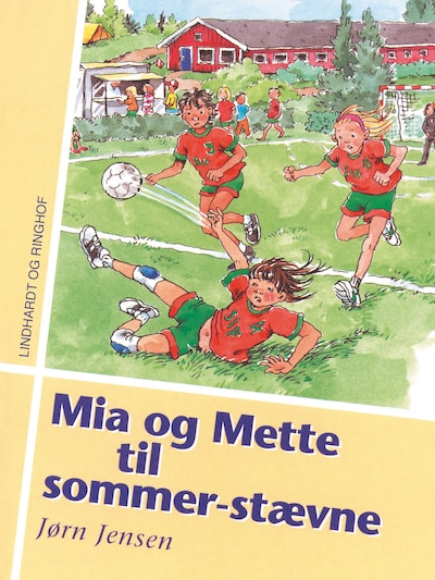 Mia og Mette til sommer-stævne – omslag til lydbogen af Jørn Jensen