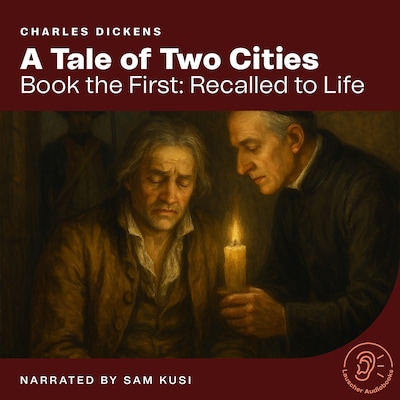 A Tale of Two Cities (Book the First: Recalled to Life) – omslag til lydbogen af Charles Dickens