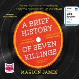 A Brief History of Seven Killings – okładka audiobooka, autor Marlon James