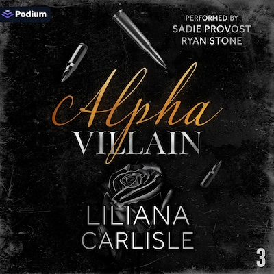 Alpha Villain – omslag til lydbogen af Liliana Carlisle