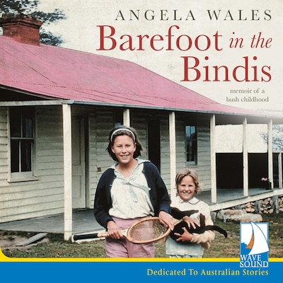 Barefoot in the Bindis – omslag til lydbogen af Angela Wales