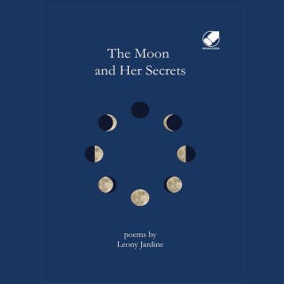 The Moon and Her Secrets – omslag till ljudboken av Leony Jardine