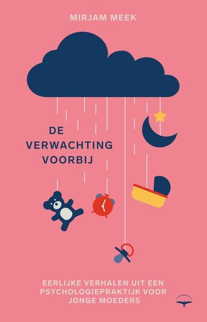 De verwachting voorbij: Eerlijke verhalen uit een psychologiepraktijk voor jonge moeders – omslag van het luisterboek van Mirjam Meek