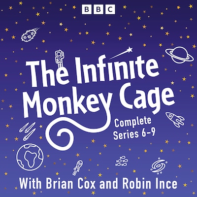 The Infinite Monkey Cage – omslag til lydbogen af Brian Cox, Robin Ince