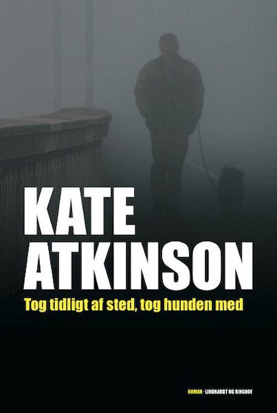 Tog tidligt af sted, tog hunden med – omslag til lydbogen af Kate Atkinson
