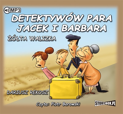 Detektywów para - Jacek i Barbara. Tom 2. Żółta walizka. – okładka audiobooka, autor Dariusz Rekosz