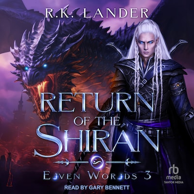 Return of the Shirán – omslag til lydbogen af R.K. Lander