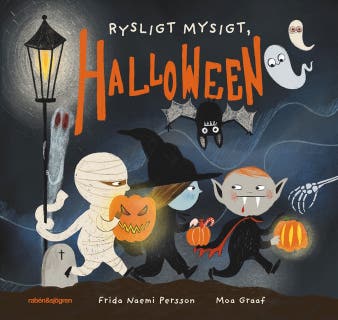 Rysligt mysigt, Halloween – omslag till ljudboken av Frida Naemi Persson