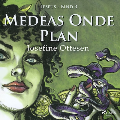 Teseus 3. Medeas onde plan – omslag til lydbogen af Josefine Ottesen