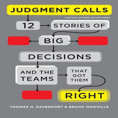 Judgment Calls – omslag til lydbogen af Thomas H Davenport, Brook Manville