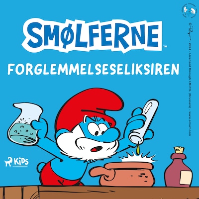 Forglemmelseseliksiren – omslag til lydbogen af Peyo