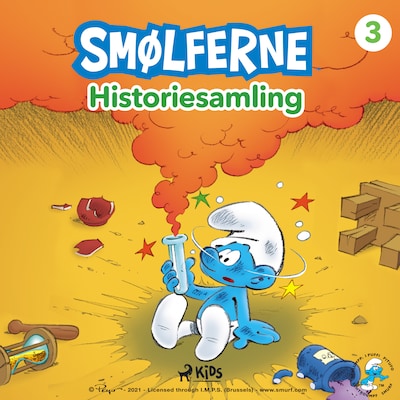 Smølferne - Historiesamling 3 – omslag til lydbogen af Peyo