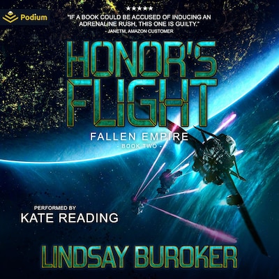 Honor's Flight – omslag til lydbogen af Lindsay Buroker