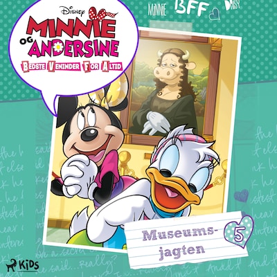 Minnie og Andersine (5) - Museumsjagten – omslag til lydbogen af Disney