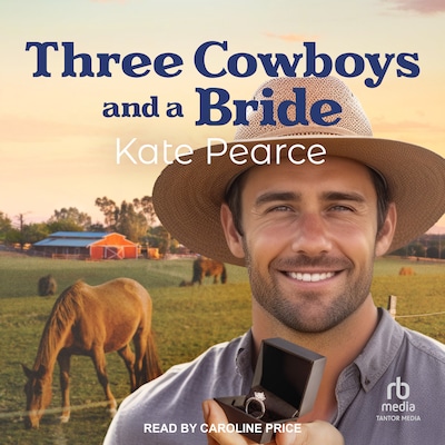 Three Cowboys and a Bride – omslag til lydbogen af Kate Pearce