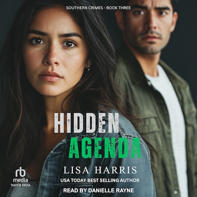 Hidden Agenda – omslag til lydbogen af Lisa Harris