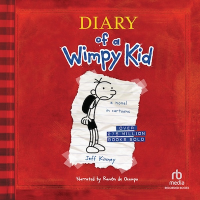 Diary of a Wimpy Kid – omslag til lydbogen af Jeff Kinney