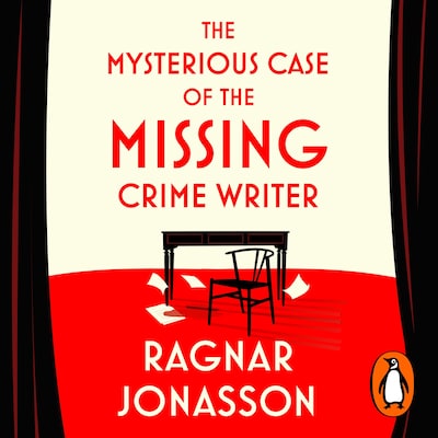 The Mysterious Case of the Missing Crime Writer – omslag til lydbogen af Ragnar Jónasson