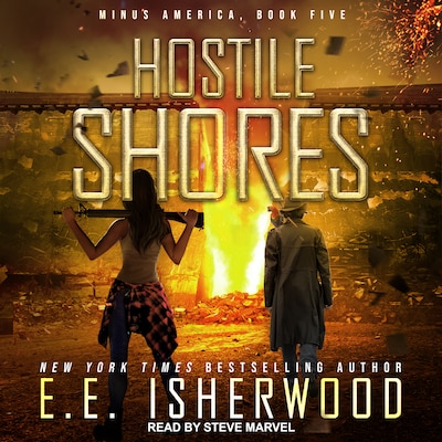 Hostile Shores – omslag til lydbogen af E.E. Isherwood