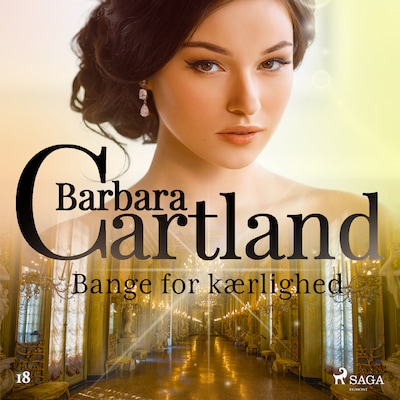 Bange for kærlighed – omslag til lydbogen af Barbara Cartland