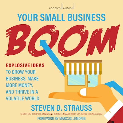 Your Small Business Boom – omslag til lydbogen af Steven D. Strauss