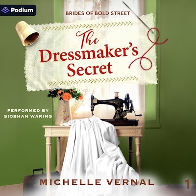 The Dressmaker's Secret – omslag til lydbogen af Michelle Vernal