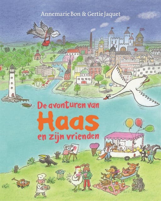 De avonturen van Haas en zijn vrienden: Een Haas-bundel – omslag van het luisterboek van Annemarie Bon