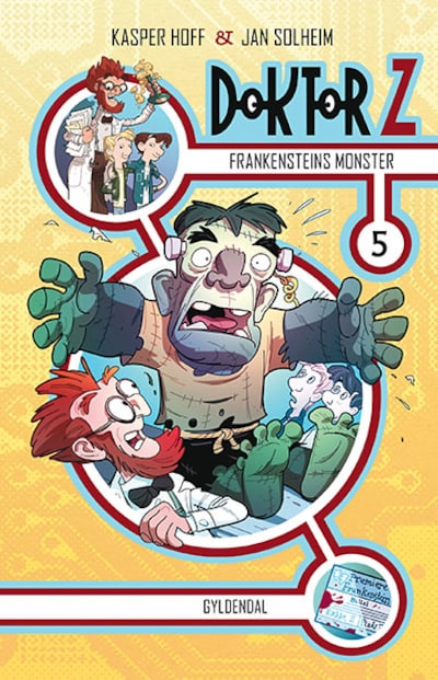 Doktor Z 5 - Frankensteins monster – omslag til lydbogen af Kasper Hoff