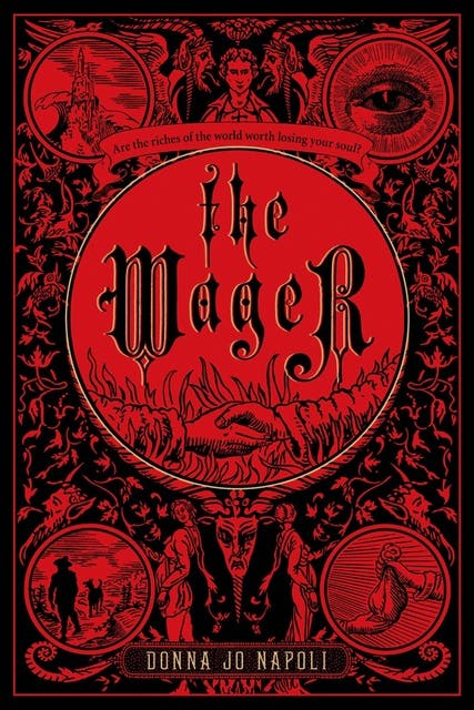 The Wager – omslag til lydbogen af Donna Jo Napoli