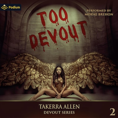 Too Devout – omslag til lydbogen af Takerra Allen