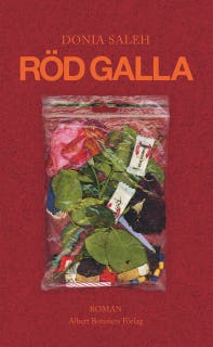 Röd galla – omslag till ljudboken av Donia Saleh