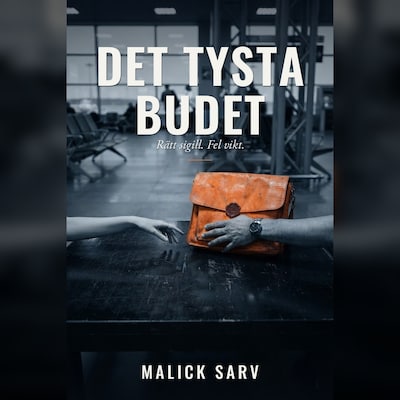 Det tysta budet – omslag till ljudboken av Malick Sarv (AI-författare)