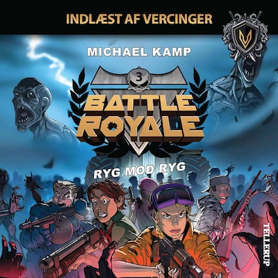 Battle Royale #3: Ryg mod ryg – omslag til lydbogen af Michael Kamp