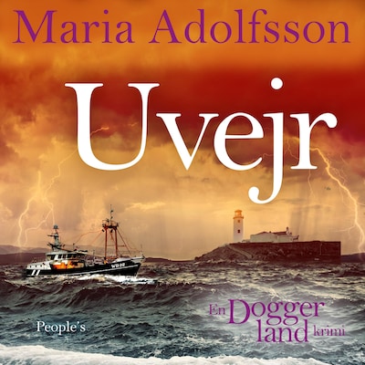 Uvejr – omslag til lydbogen af Maria Adolfsson