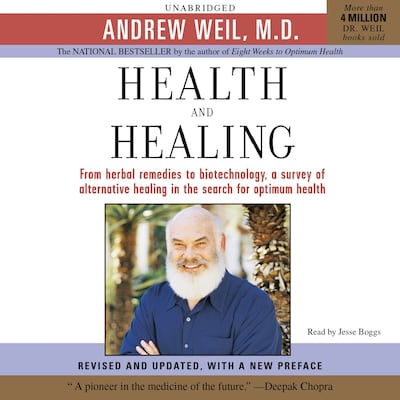 Health and Healing – omslag til lydbogen af MD Andrew Weil