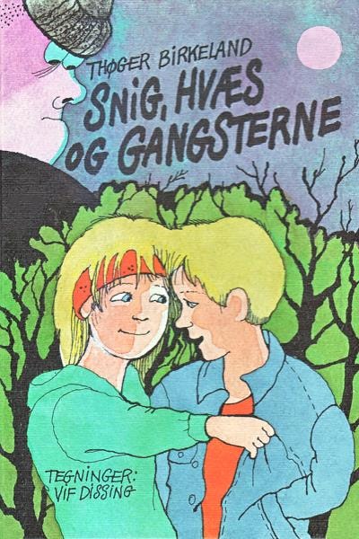 Snig, Hvæs og gangsterne – omslag til lydbogen af Thøger Birkeland