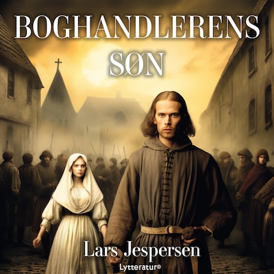 Boghandlerens søn – omslag til lydbogen af Lars Jespersen