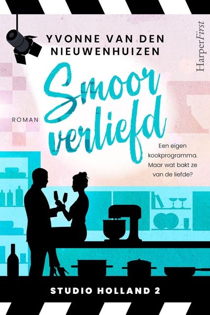 Smoorverliefd: Een eigen kookprogramma. Maar wat bakt ze van de liefde? – omslag van het luisterboek van Yvonne van den Nieuwenhuizen