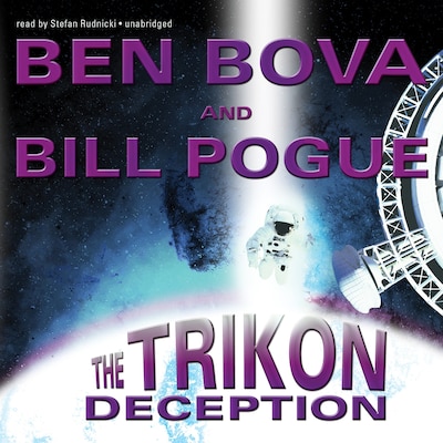 The Trikon Deception – omslag til lydbogen af Ben Bova, Bill Pogue