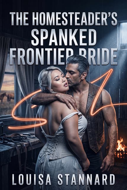 The Homesteader's Spanked Frontier Bride: Western Erotic Corporal Punishment Degradation Romance – omslag til lydbogen af Louisa Stannard