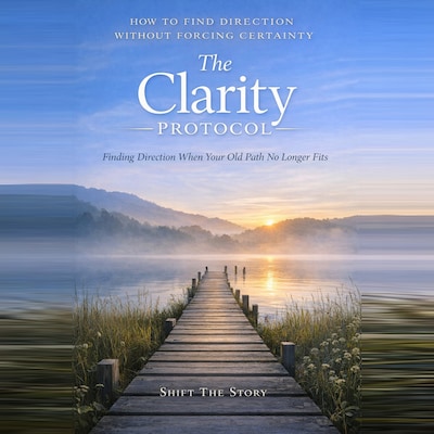 The Clarity Protocol – omslag til lydbogen af Shift The Story