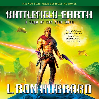 Battlefield Earth (Abridged) – omslag til lydbogen af L. Ron Hubbard