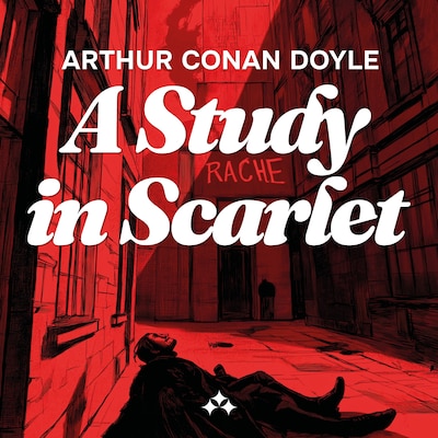 A Study in Scarlet – omslag til lydbogen af Arthur Conan Doyle