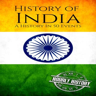 History of India: A History In 50 Events – omslag till ljudboken av Hourly History